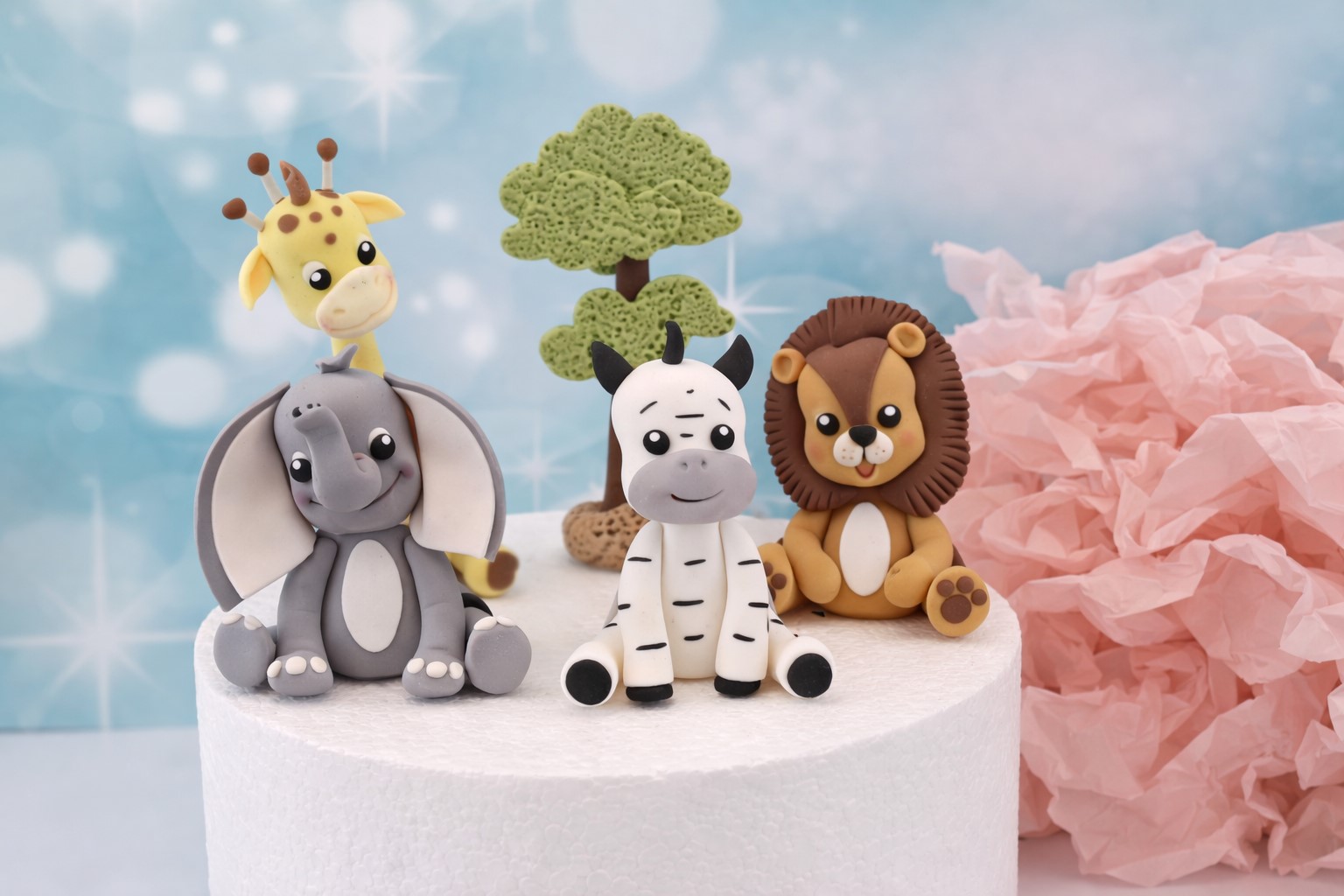 Zuckerfigurenset Dschungeltiere / Safaritiere