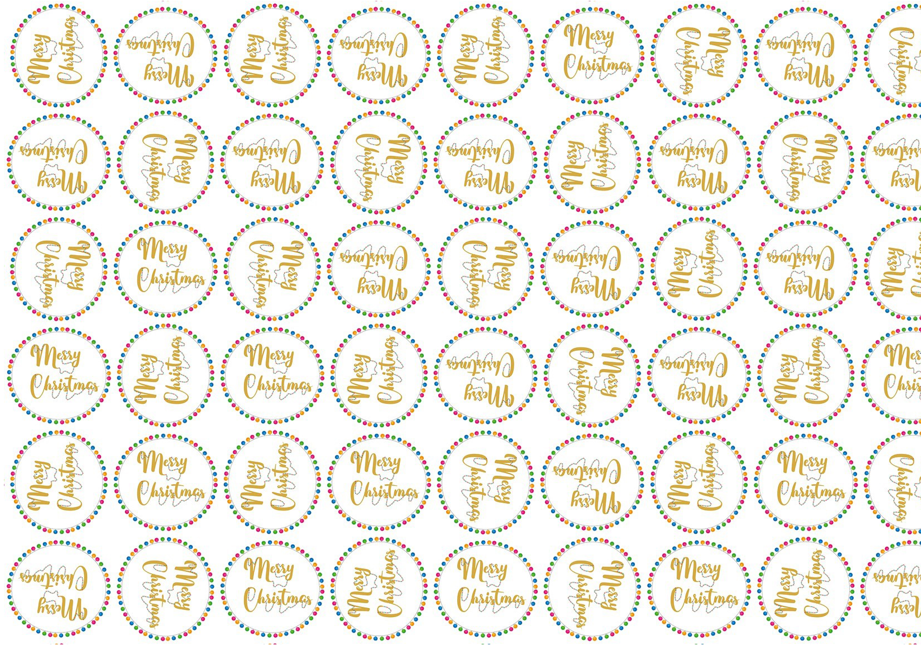 Deko Fondant Merry Christmas