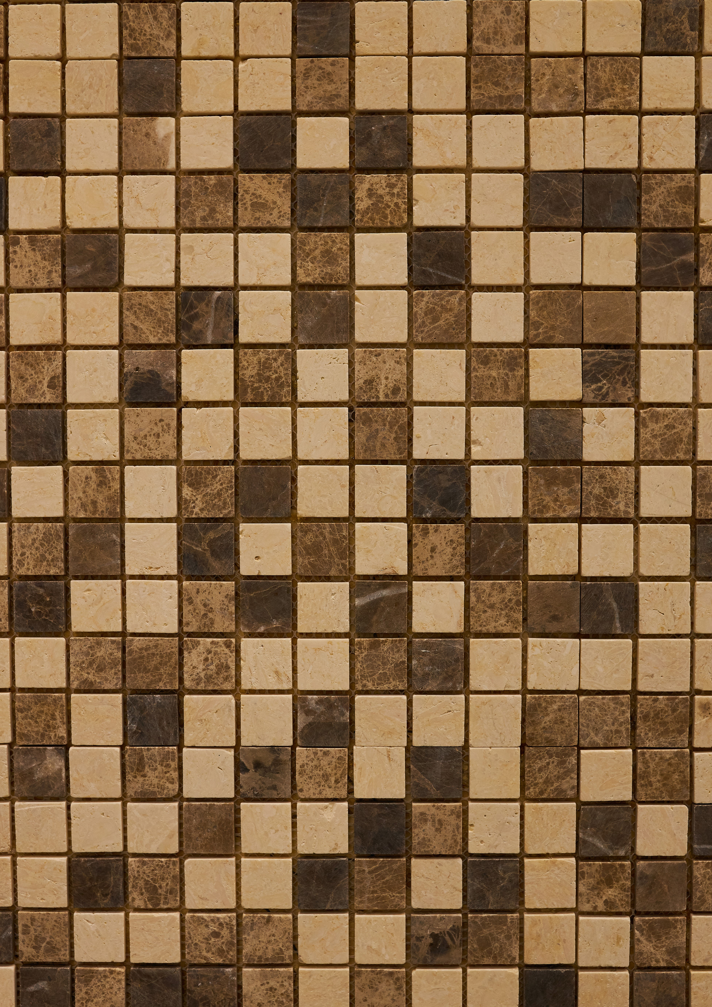 Deko Fondant Mosaik braun