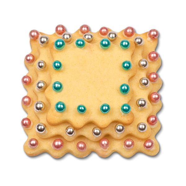 Terrassen-Ausstecher - Quadrat - gewellt - Set, 3-teilig