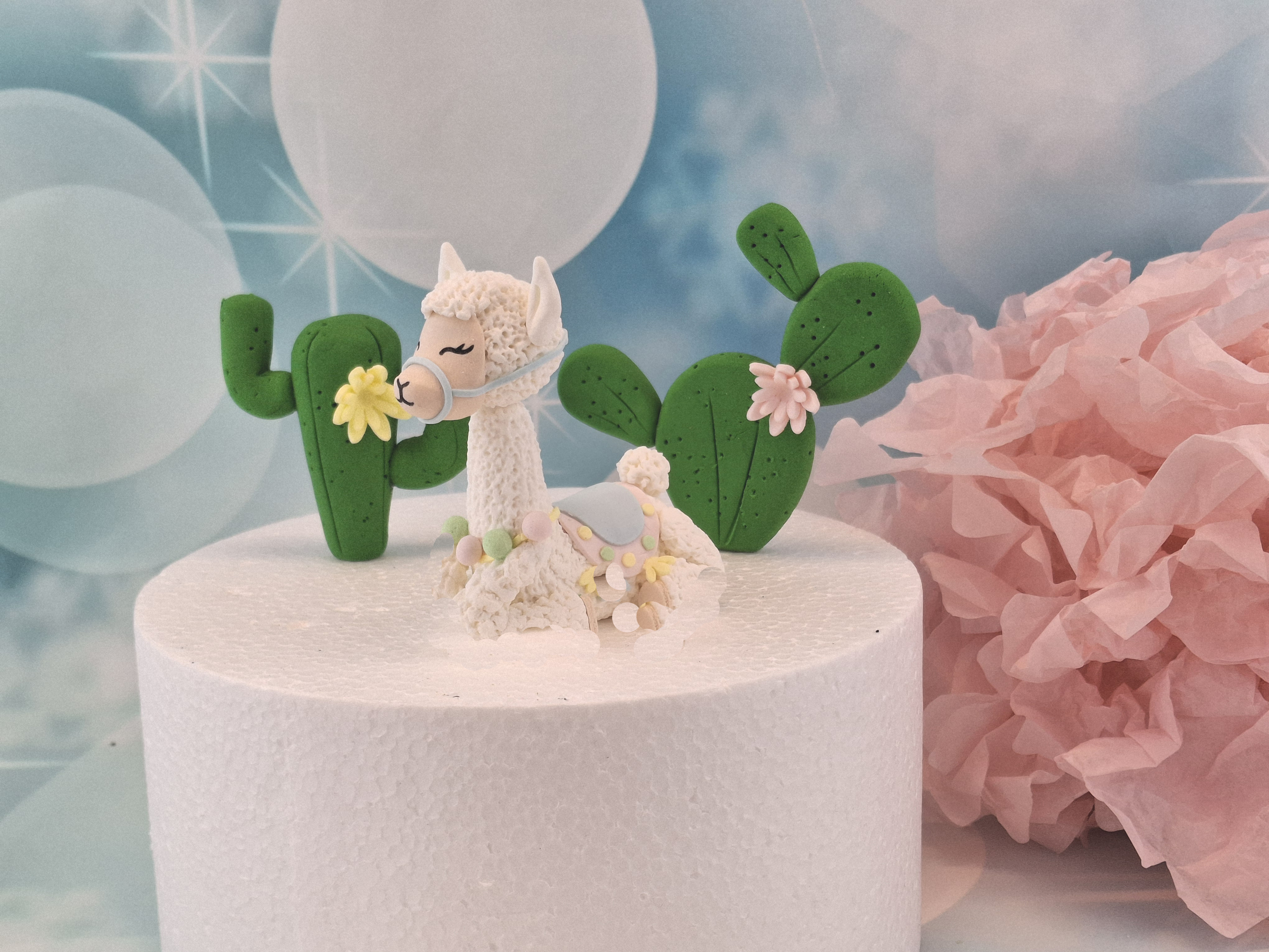 Tortenfigur Lama Alpaka