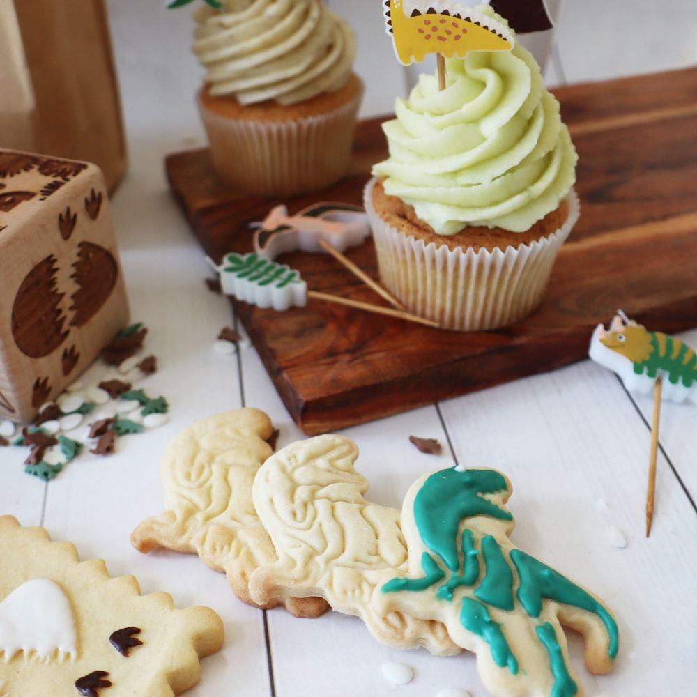 Ausstechformen mit Auswerfer – Dinosaurier-Set