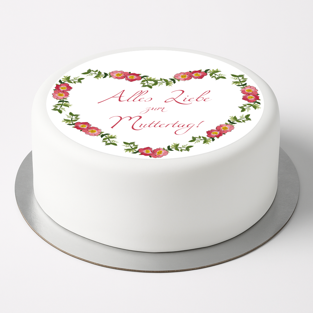 Tortenaufleger "Alles Liebe zum Muttertag"