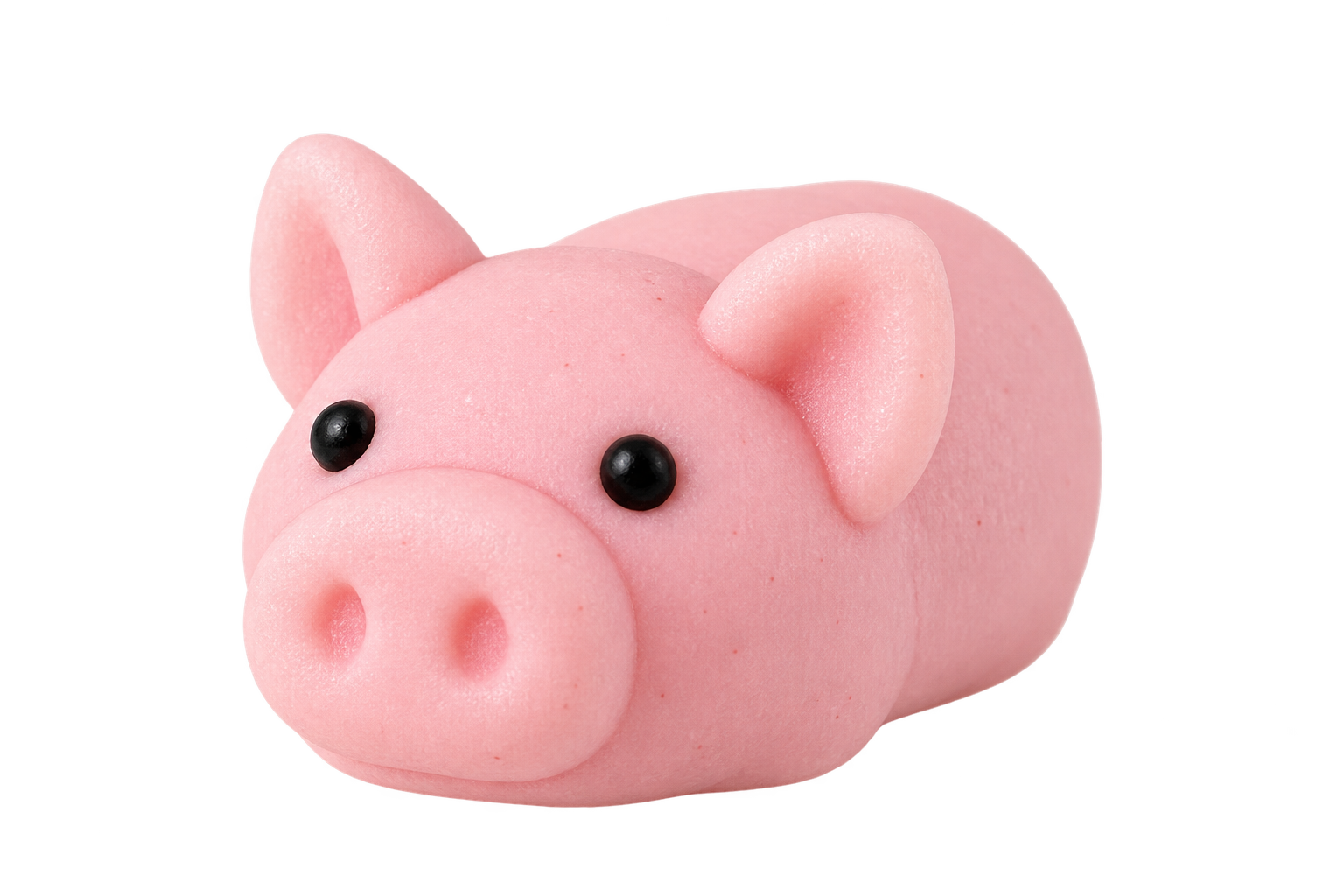 Handmodelliertes Schwein – Niedliche Tortendekoration für Bauernhof-Torten