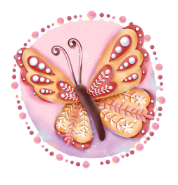 Cakepop Aufleger Schmetterling