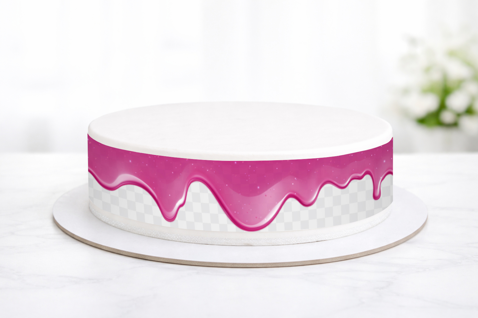 Tortenband Glitzerglasur