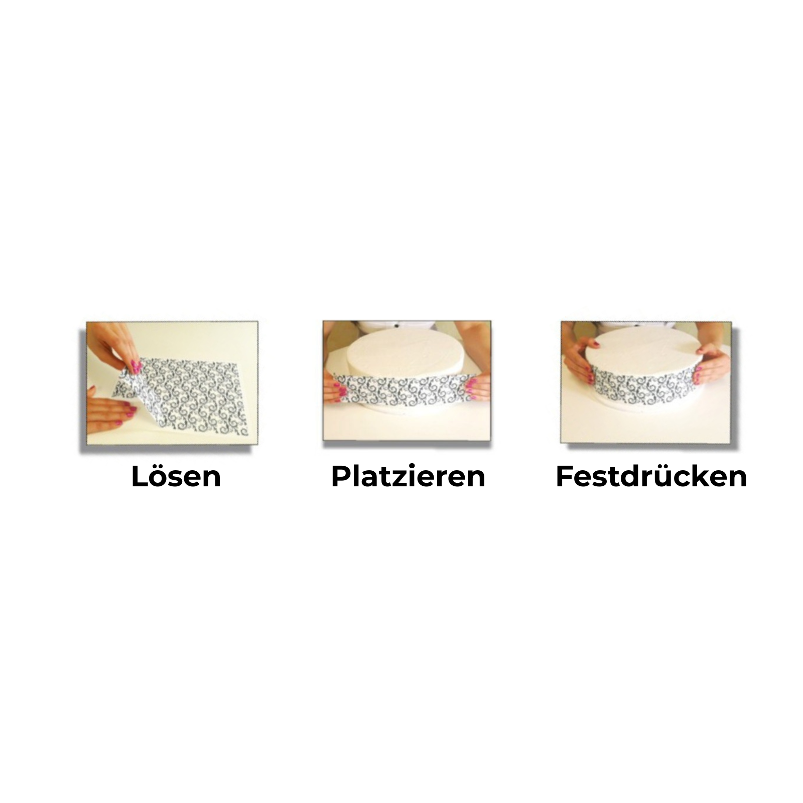 Tortenband Holzscheit