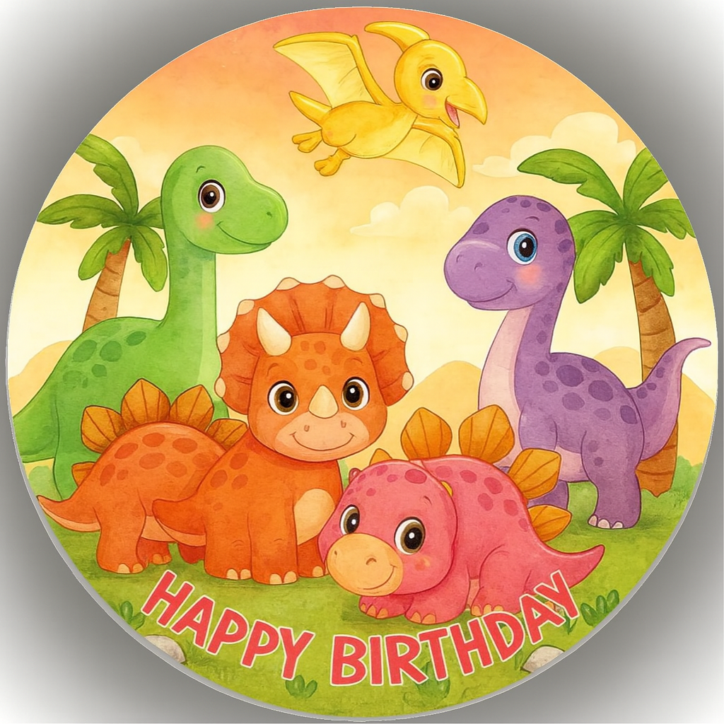 Tortenaufleger Dinosaurier