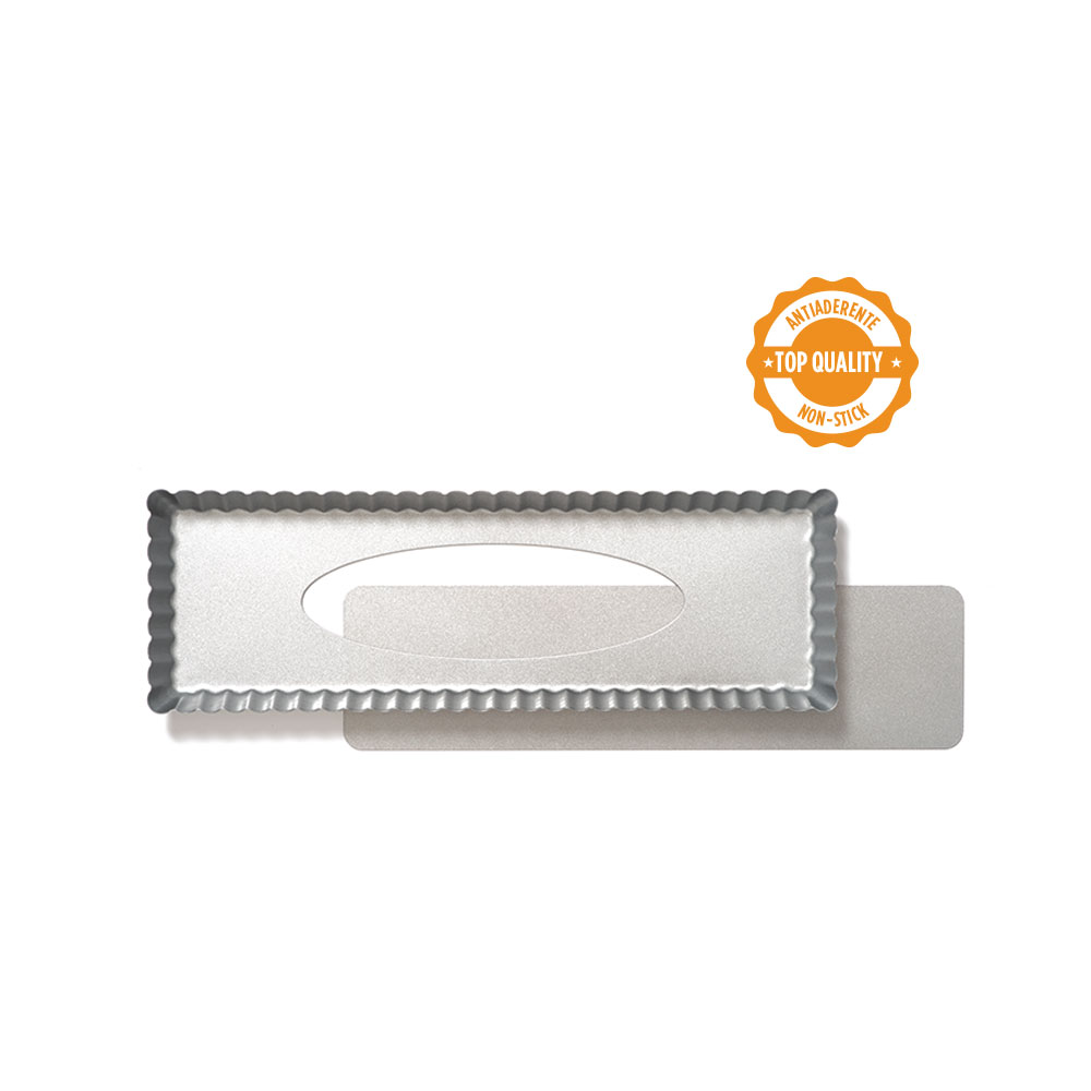 Rechteckige Tarteform mit Hebeboden – 35 x 11 x 2,5 cm