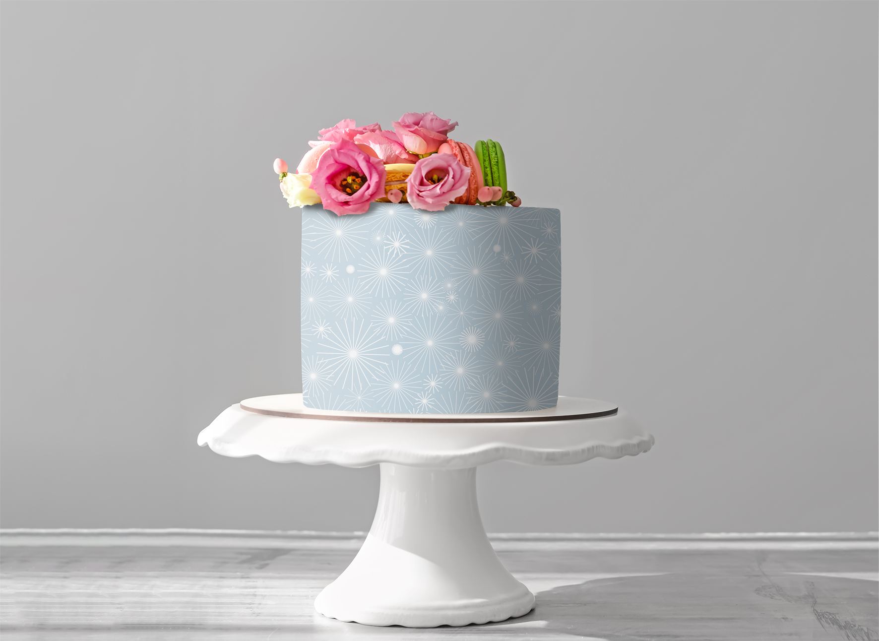 Deko Fondant Blaue Sterne