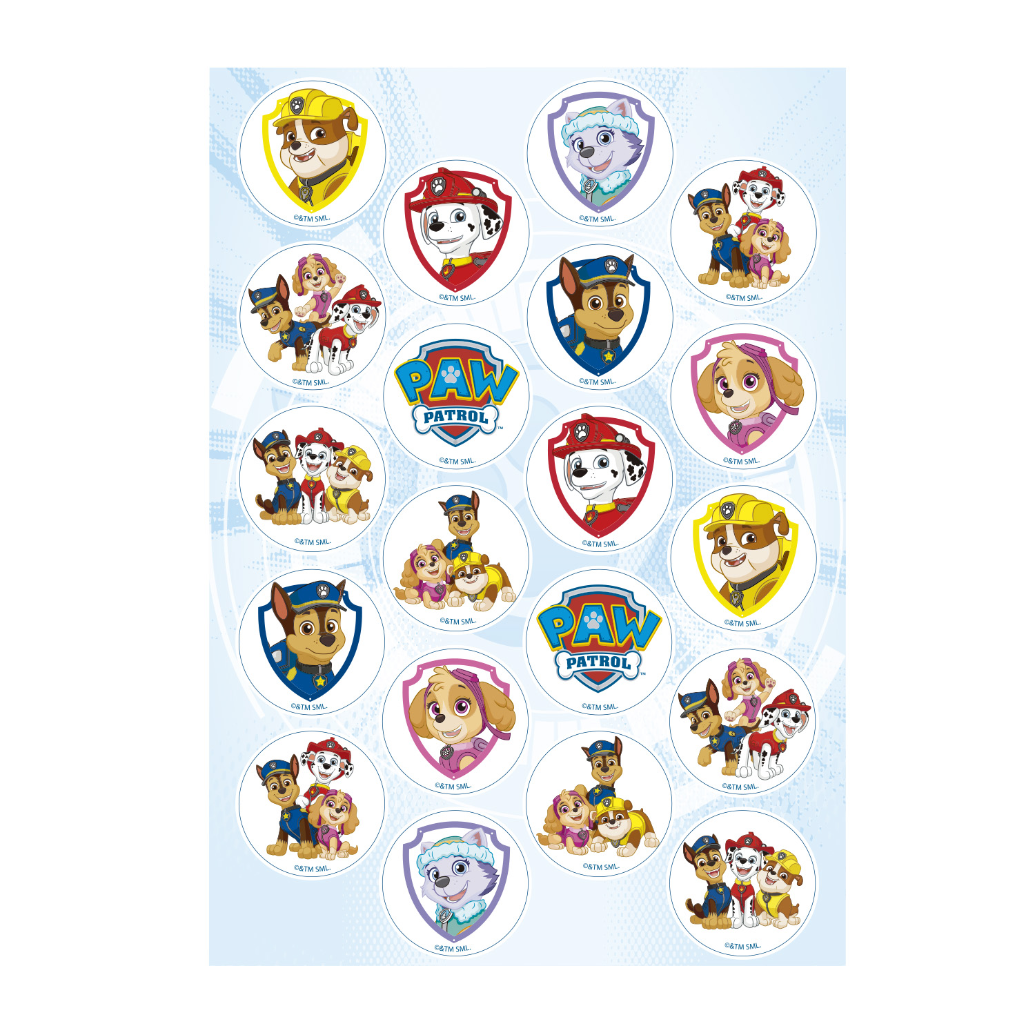 Paw Patrol Aufleger  20 Stück