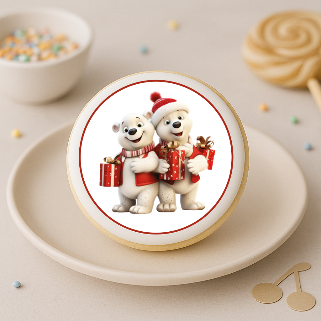 Keksaufleger Eisbären Weihnachten