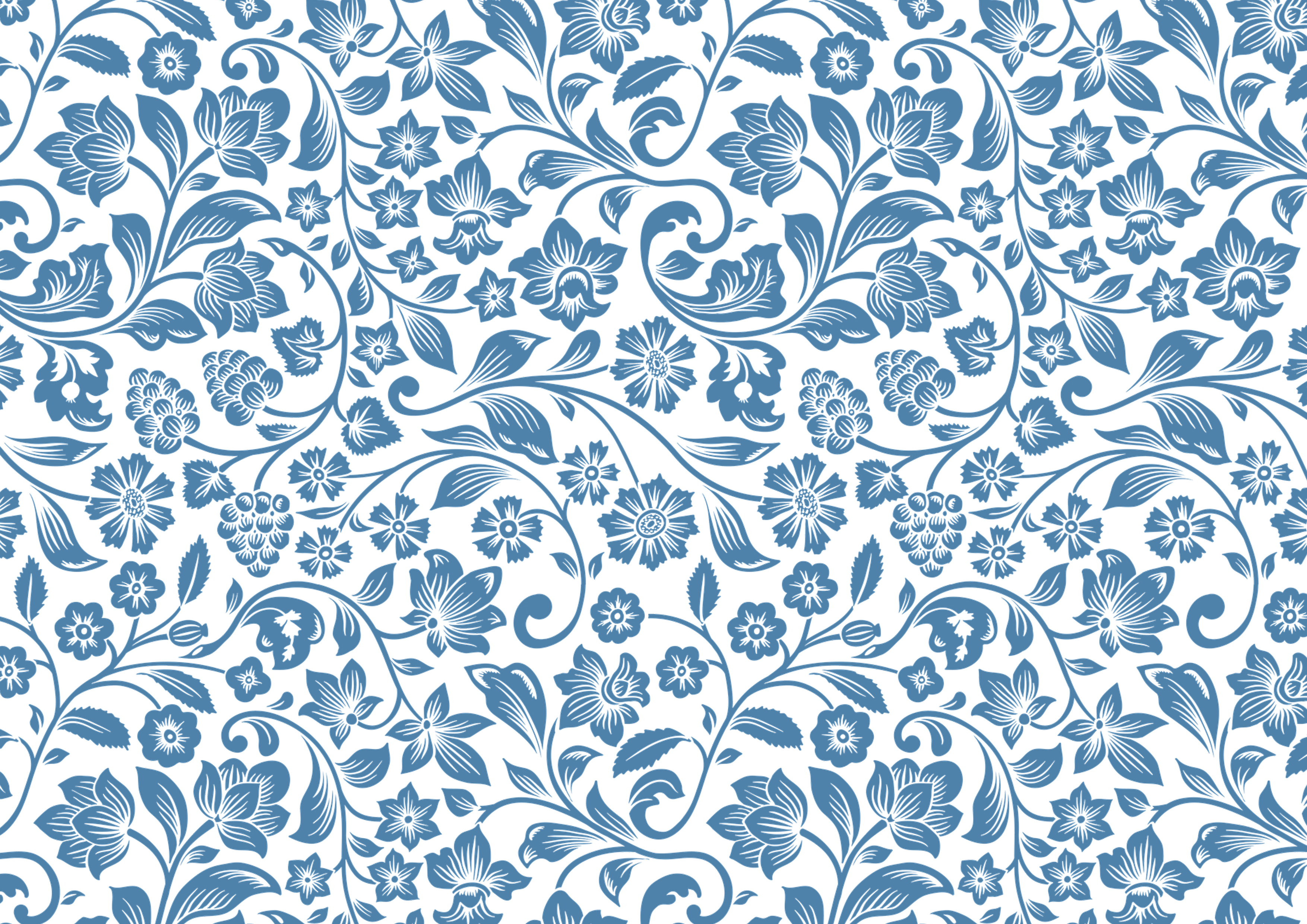 Wafer Paper / Oblatenpapier  Blumen blau