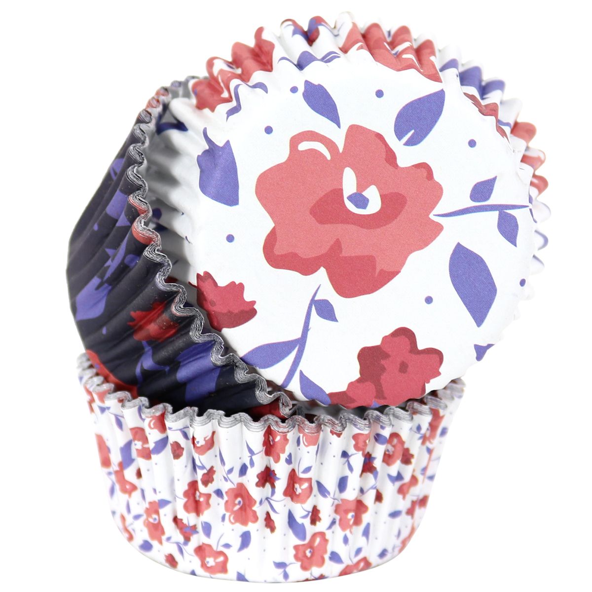Cupcakeförmchen Set Tea Party Blumen | Ø 5 cm