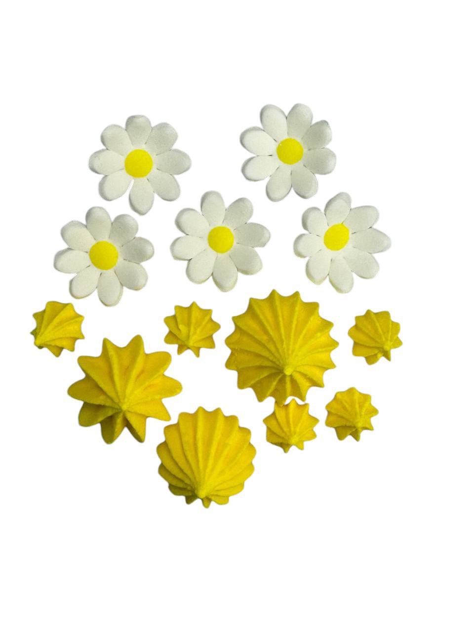 Baisertröpfchen & Zuckerblumen Set 