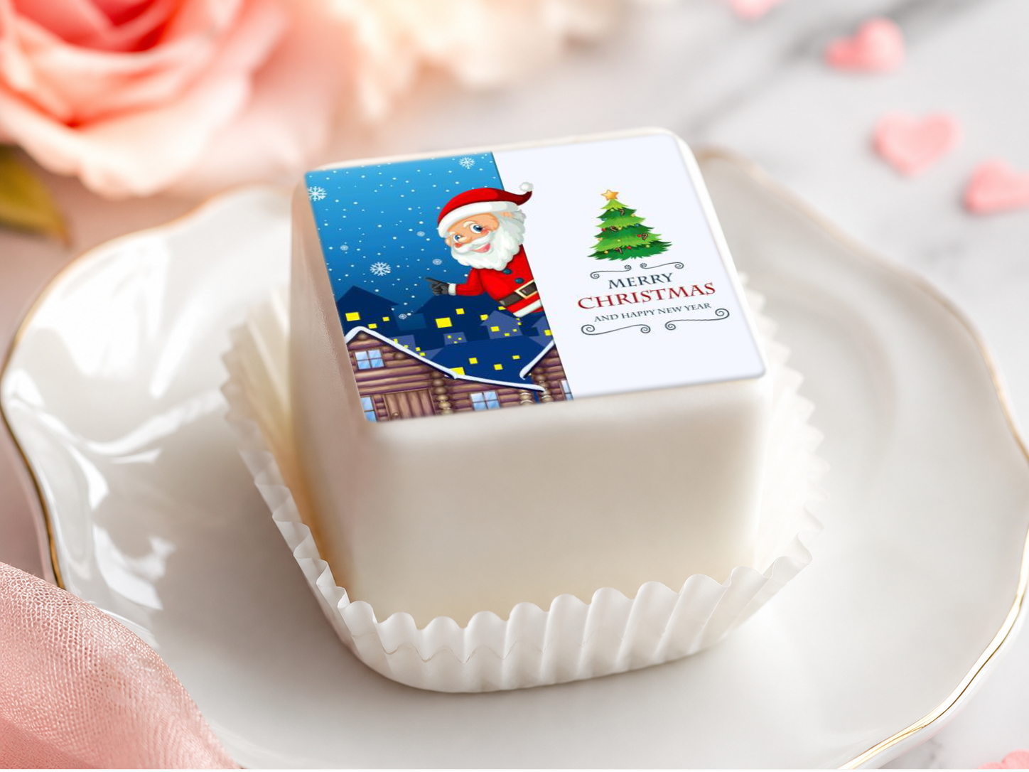 Petit Four Aufleger Weihnachten – 12 Stück