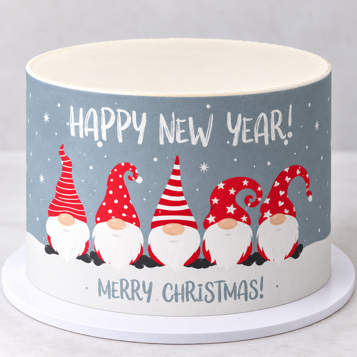 Deko Fondant Happy New Year Merry Christmas