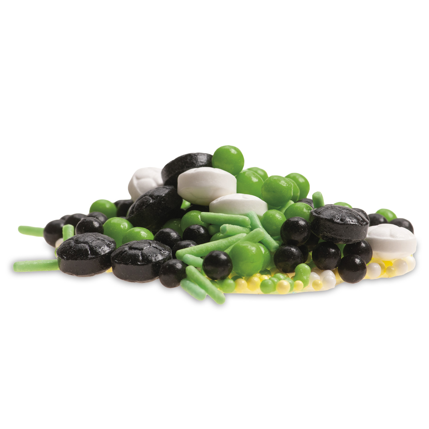 Fußball Streusel Mix 70 g – 3-fach Zuckerdekor für Torten & Cupcakes