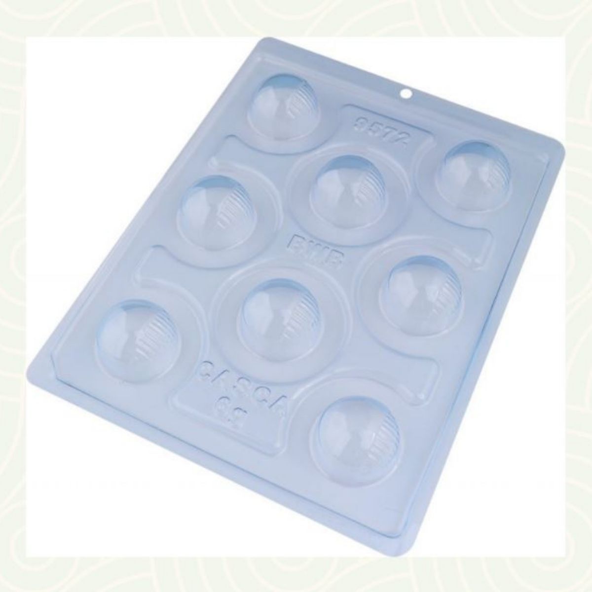 BWB Schokolade Form 3-teilig - Rundes Bonbon Detailliert