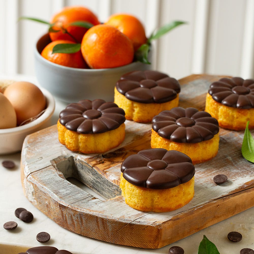 Silikonform Duo Fiore – 2er Set mit 6 Mulden für süße & herzhafte Kreationen