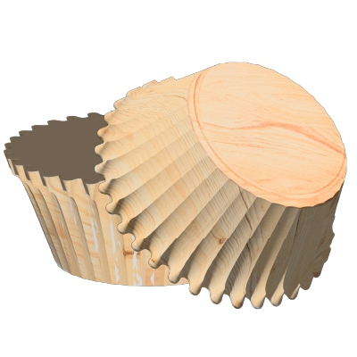 50 Muffinförmchen in Holzoptik – rustikal & stilvoll backen