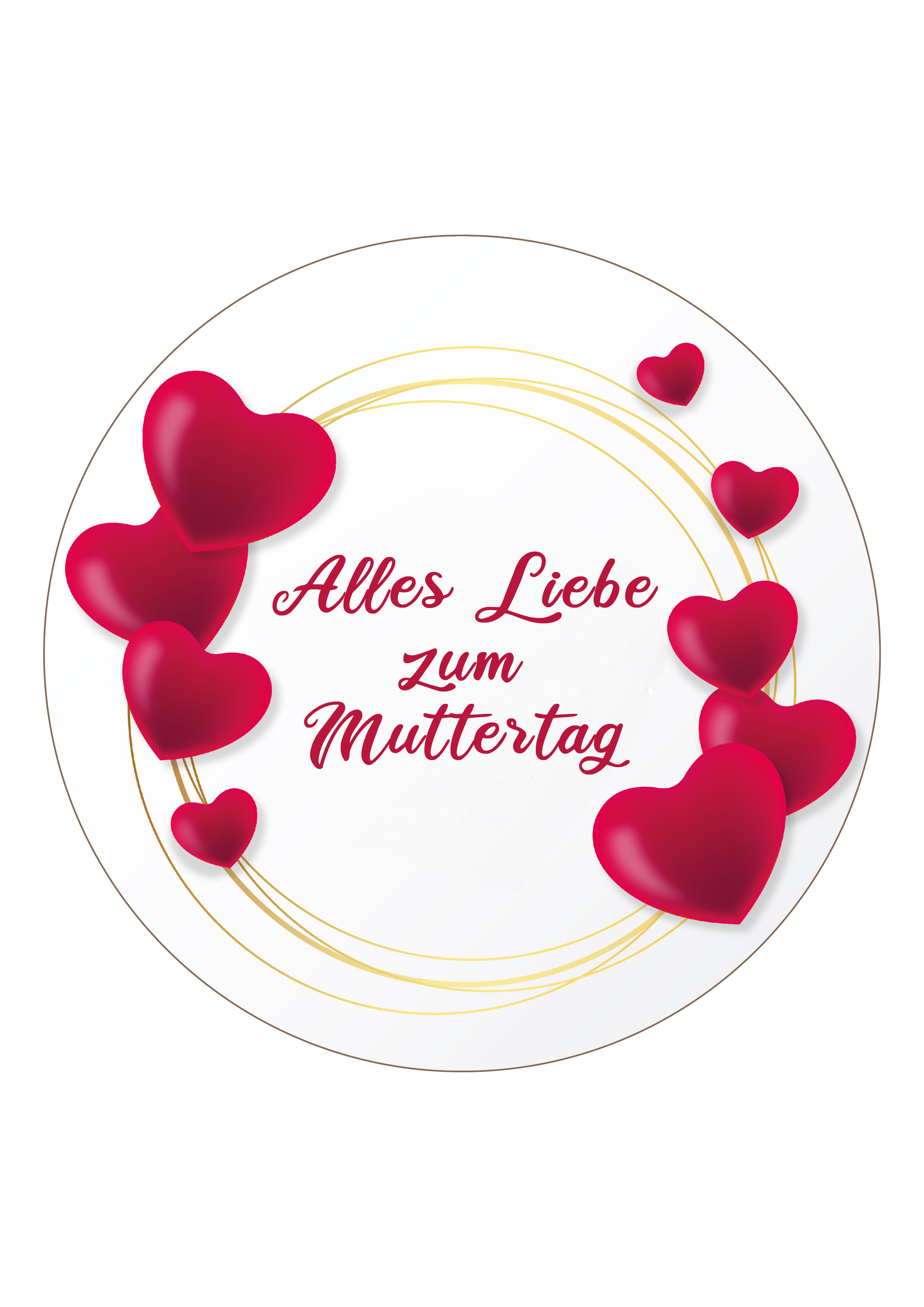 Tortenaufleger Muttertag