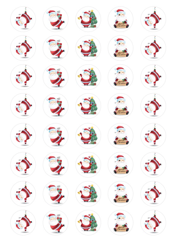 Keksaufleger Weihnachtsmann