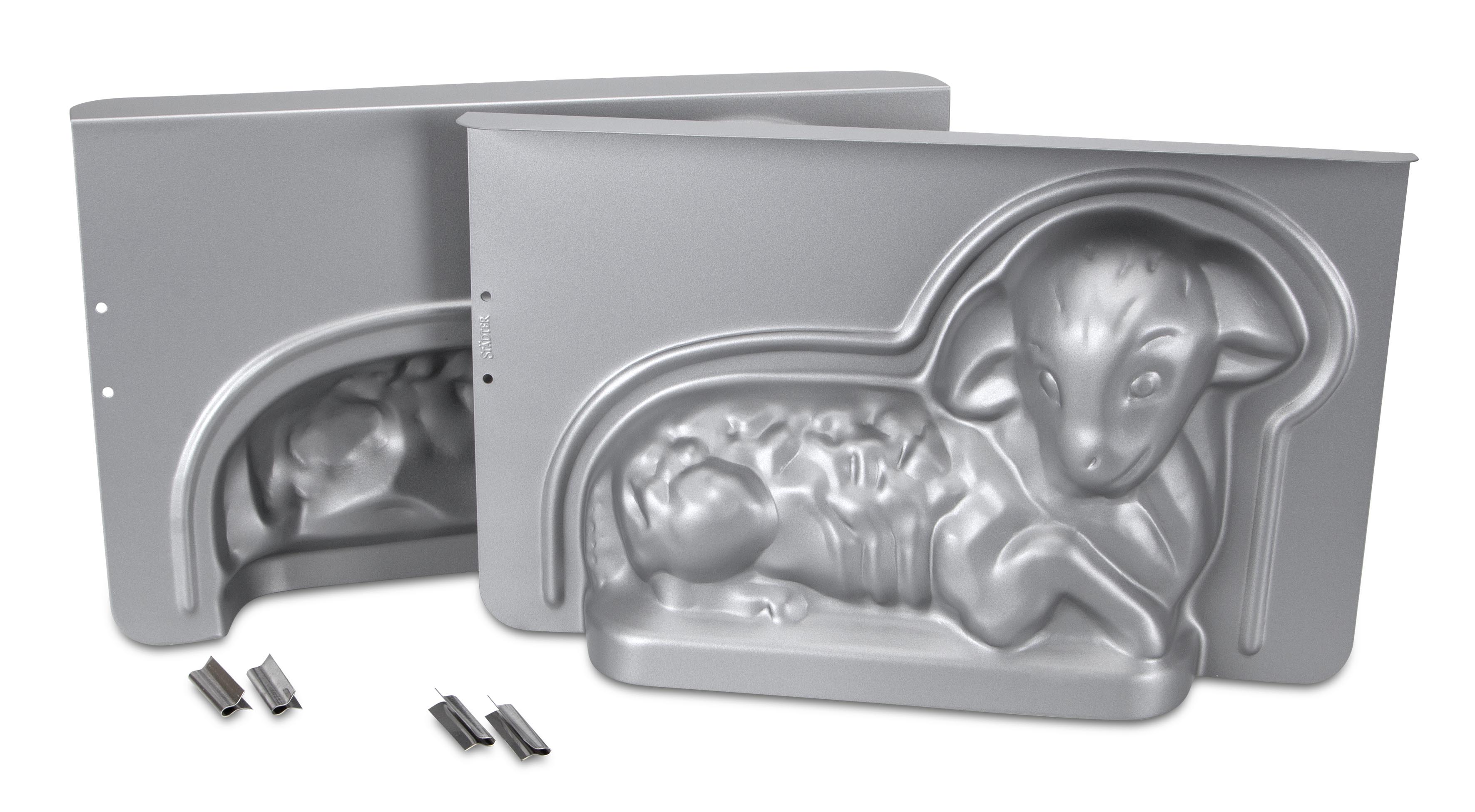 Detailreiche Osterlamm Backform mit langlebiger Antihaftbeschichtung hitzebeständig bis 230 Grad