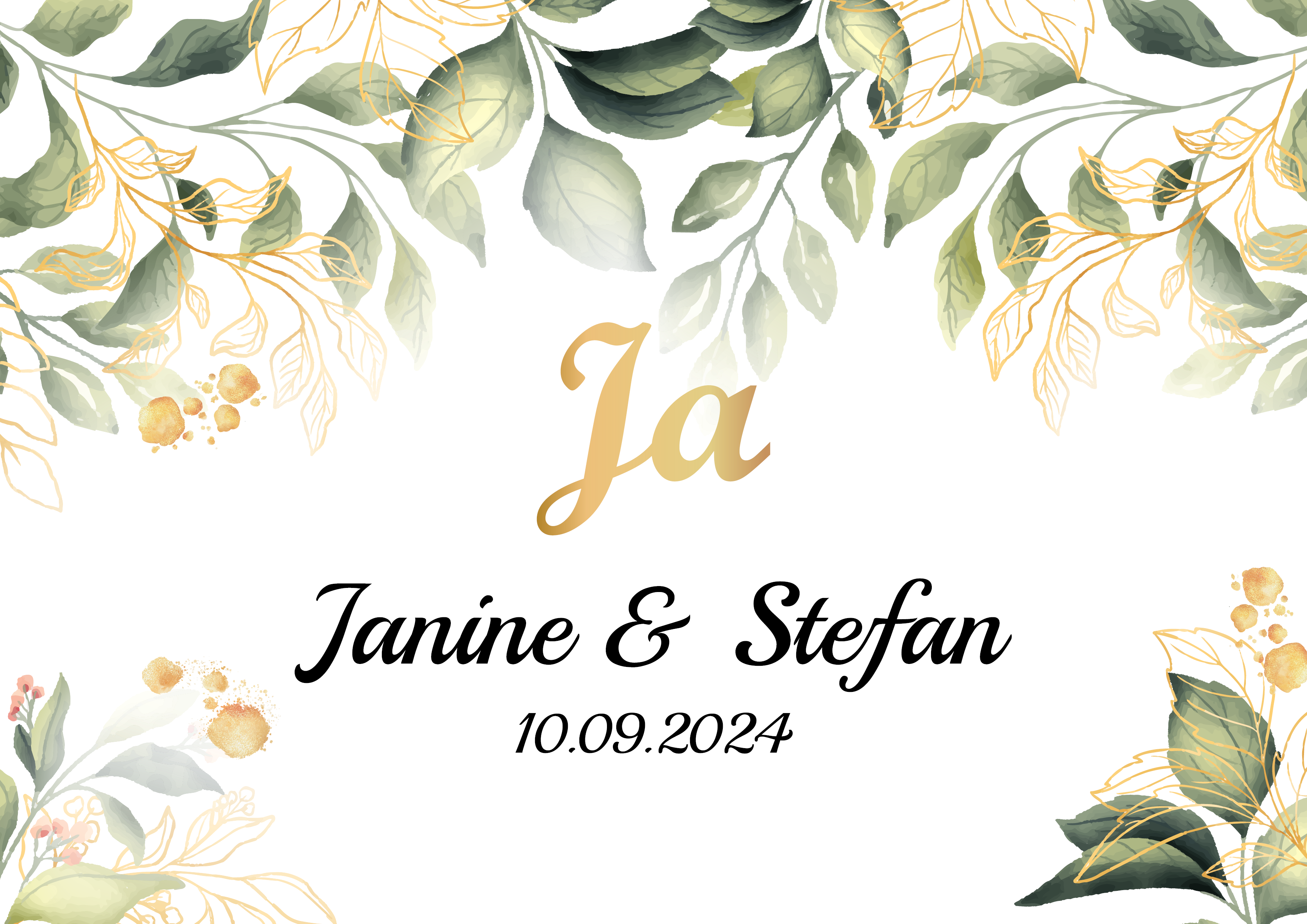 Deko Fondant Hochzeit mit persönlichen Daten