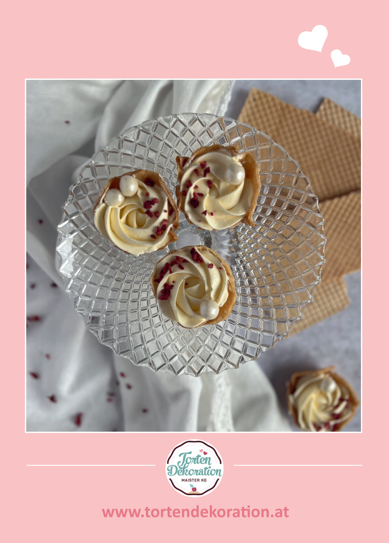 Rezeptkarte Waffeltörtchen