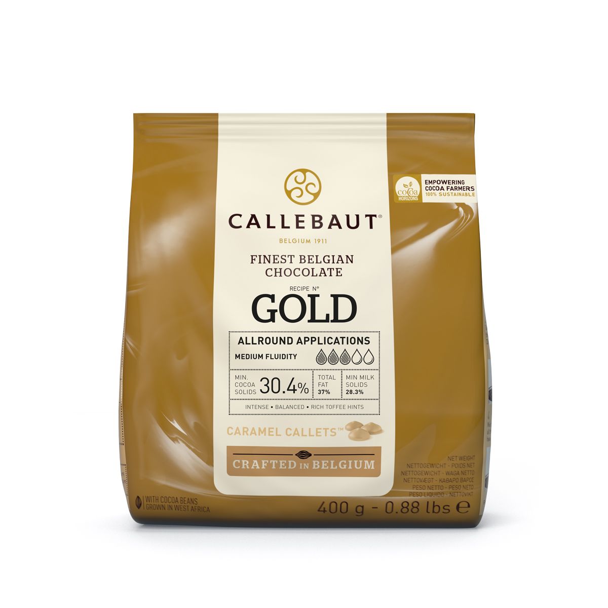Callebaut Callets 400g - Gold - Karamell