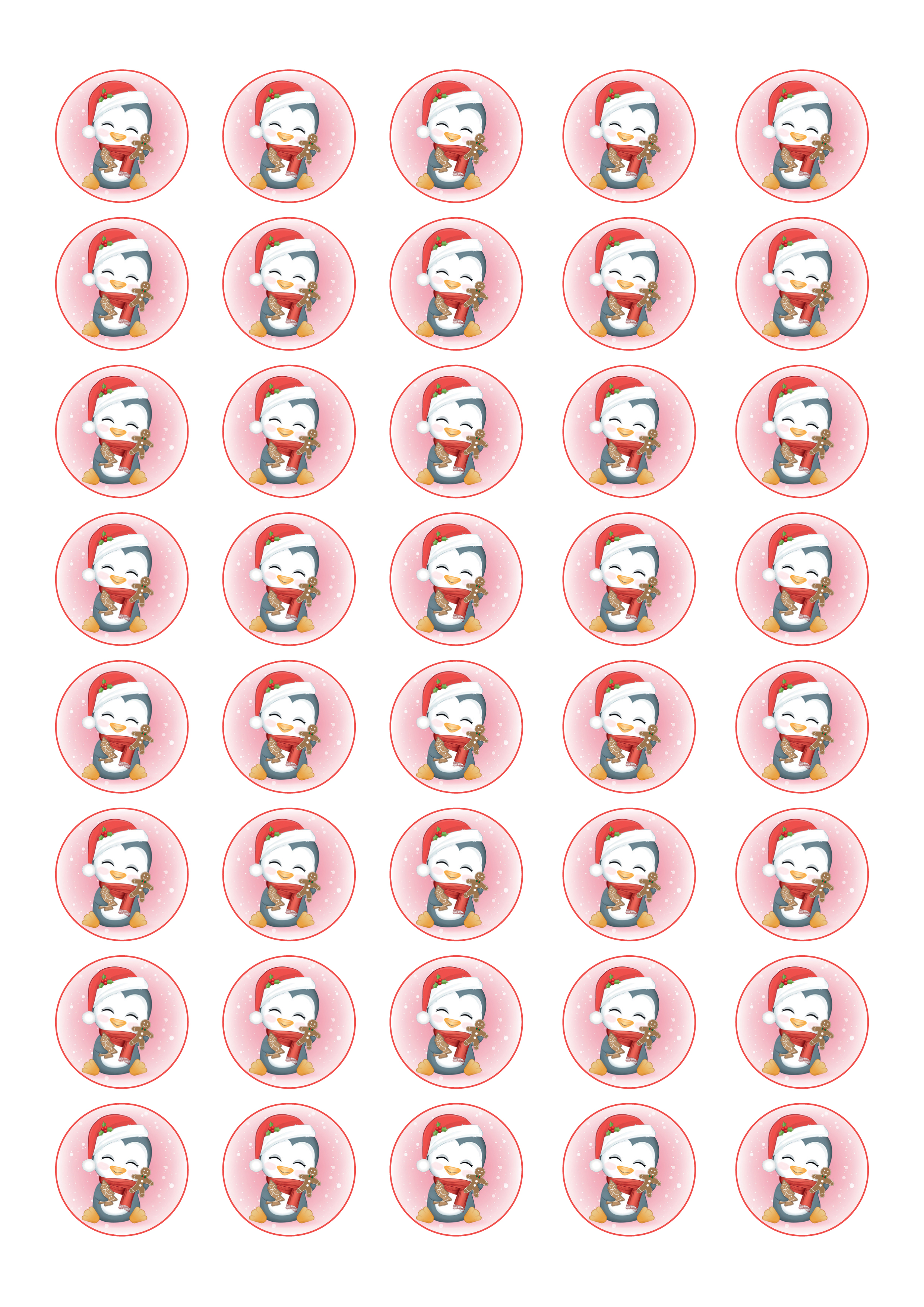 Keksaufleger Pinguin Weihnachten Keksaufleger Pinguin Weihnachten