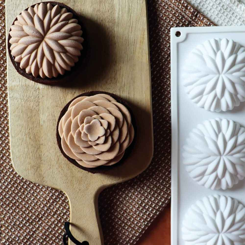 Silikonform 3D „Saint-Honoré“ Ø7 cm – für elegante Mini-Tartelettes