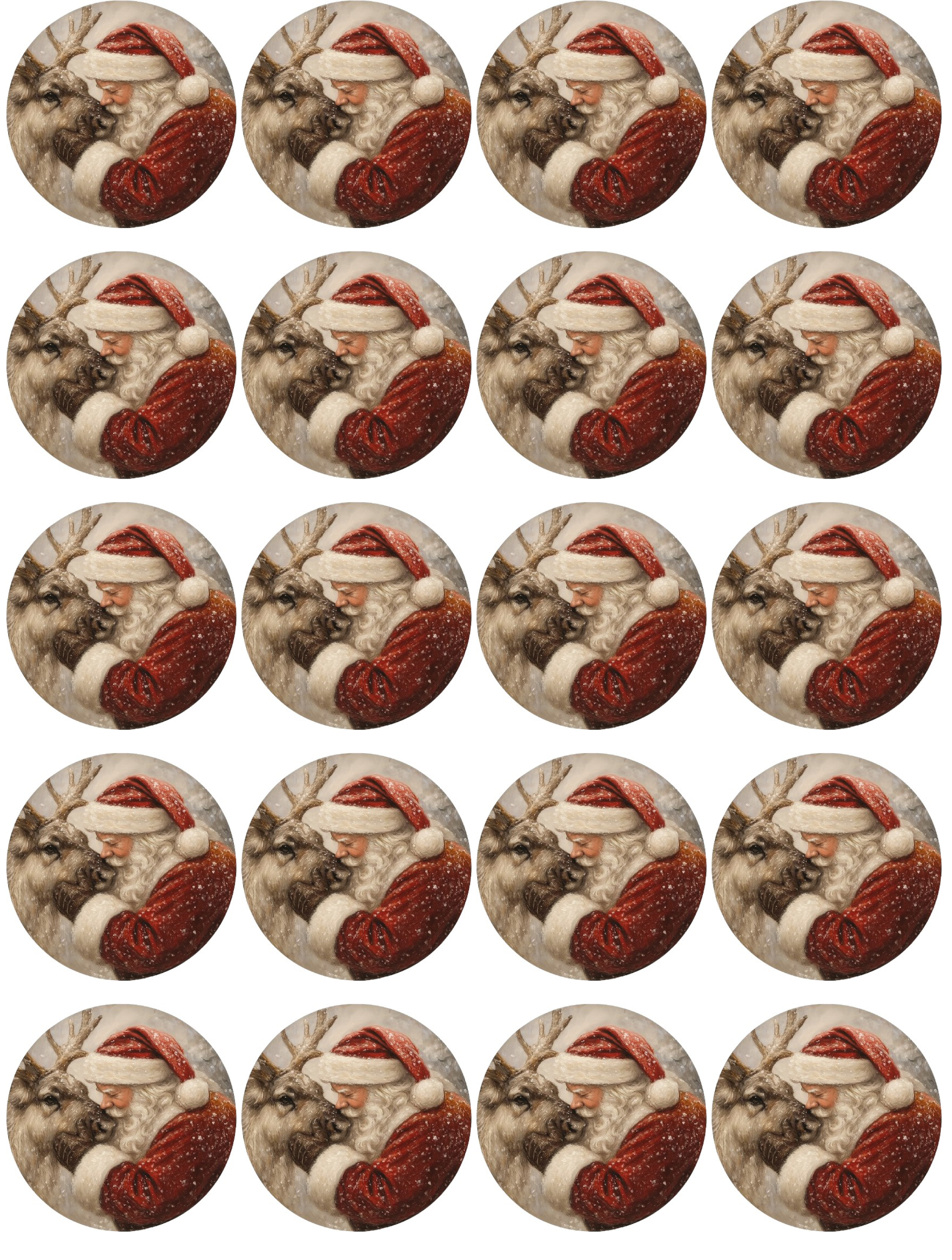 Keksaufleger Weihnachtsmann