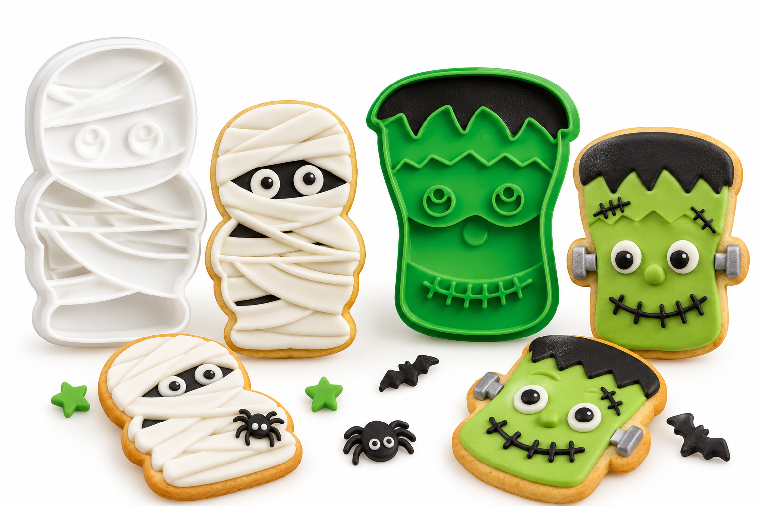 Ausstecher-Set Halloween Mumie & Frankenstein | 2-teilig