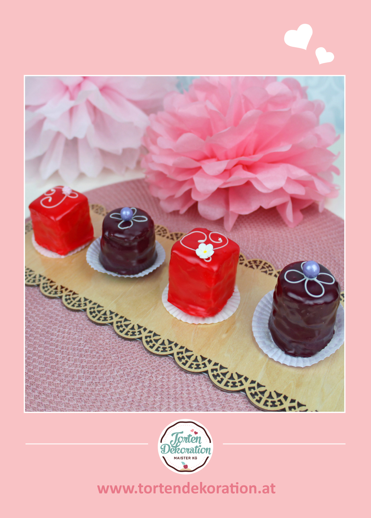 Rezeptkarte Petit Fours mit Lemoncurt