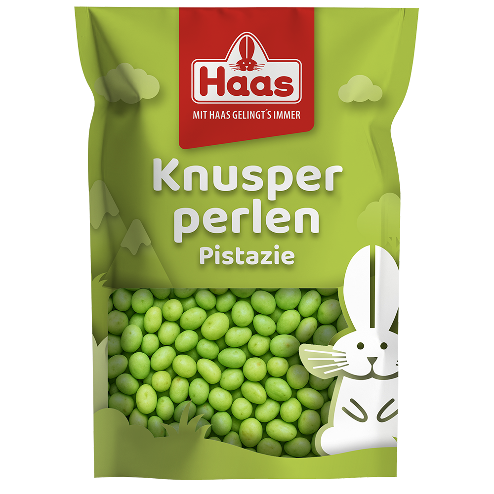 Haas Pistazien Knusperperlen 50 g – knusprige Streudeko, vegan