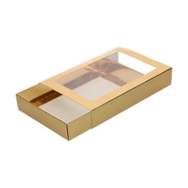 FunCakes Treat & Letter Box Gold/White 20 x 14 x 3,5 cm – 10 Stück