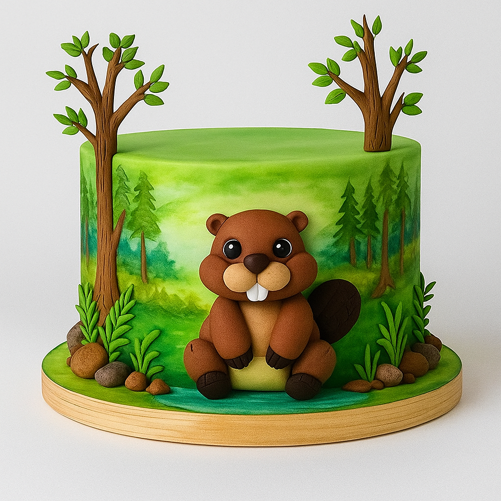 2D-Fondantfigur Biber – ca. 7,5 cm