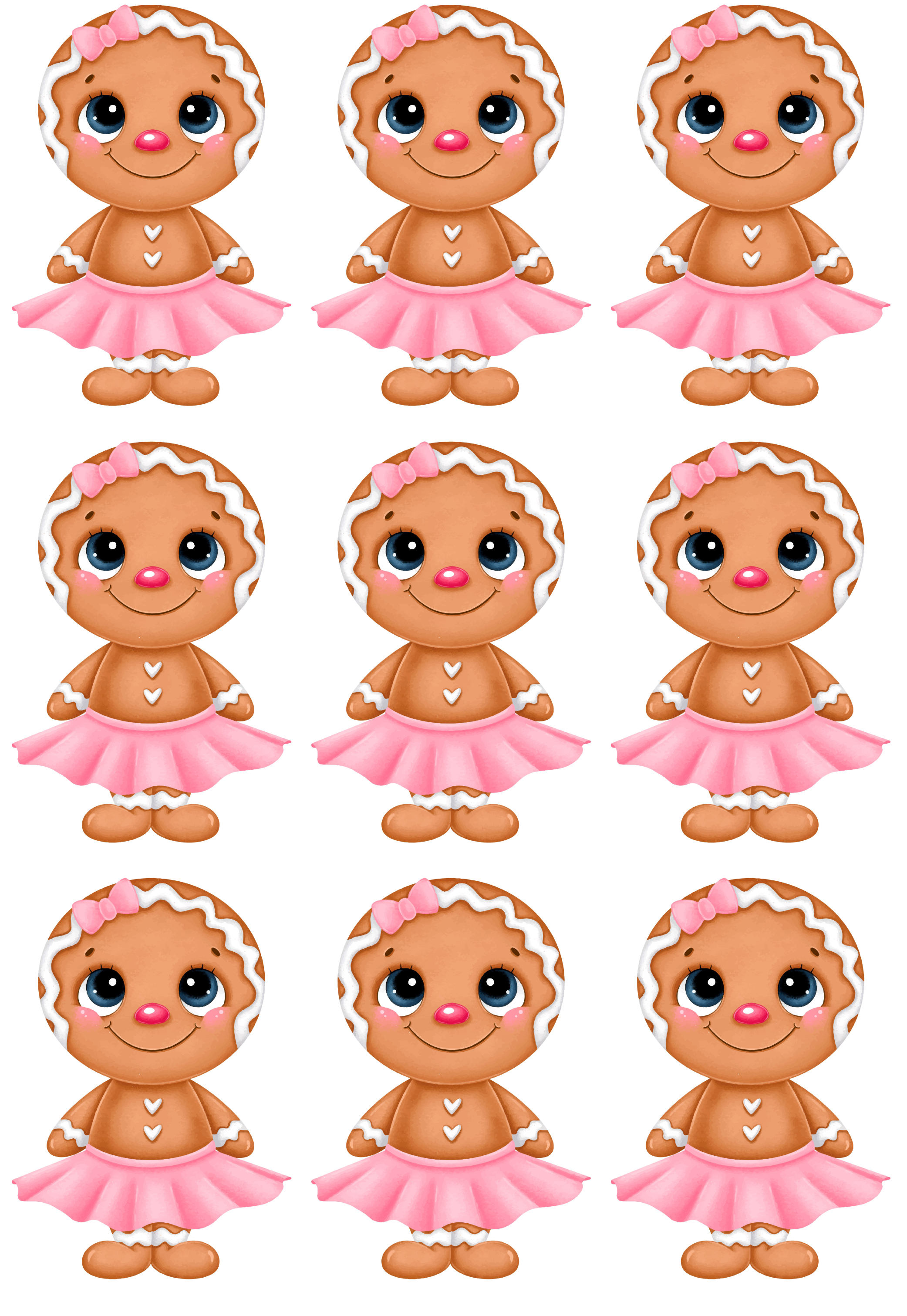 Keks- Lebkuchenaufleger Lebkuchenfrau