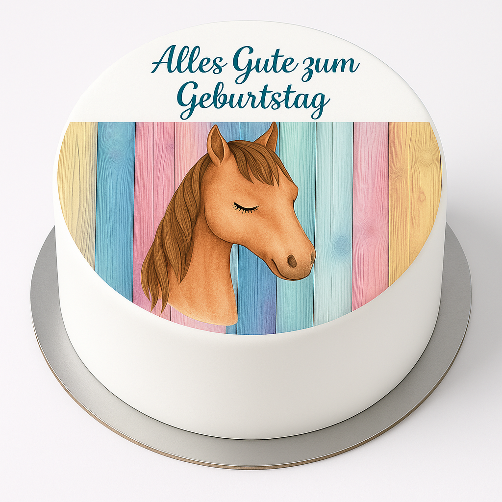 Tortenaufleger Geburtstag Pferd