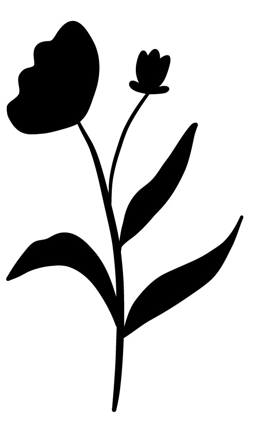 Pralinenaufkleber Sticker Blume