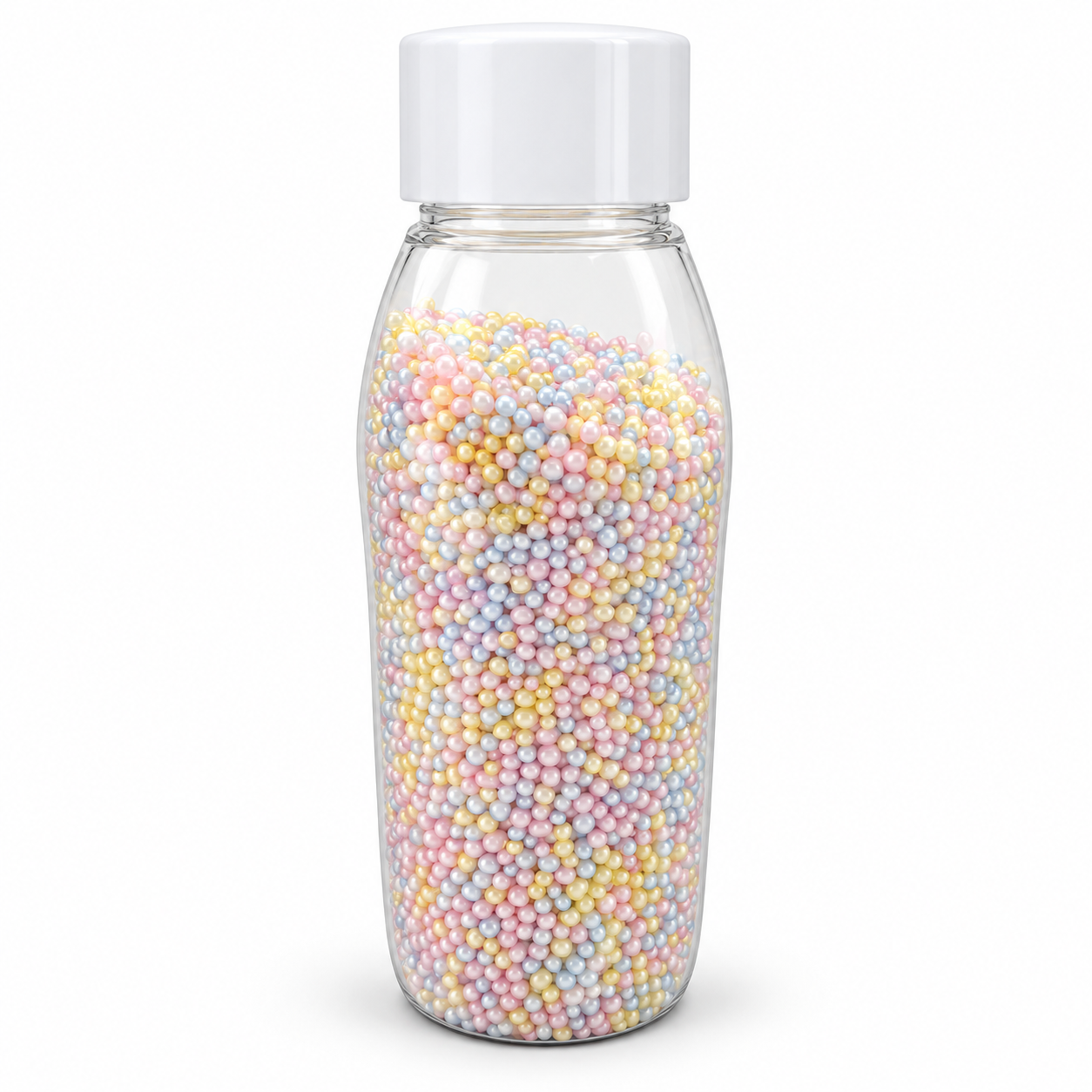 Zuckerperlen Rosa, Gelb & Hellblau perlglänzend – 100 g
