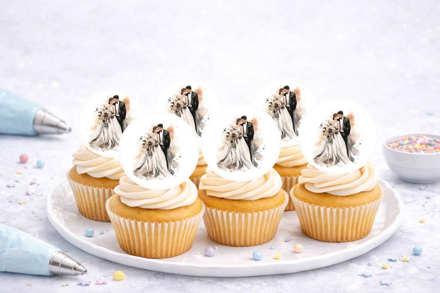 Muffinaufleger Hochzeit