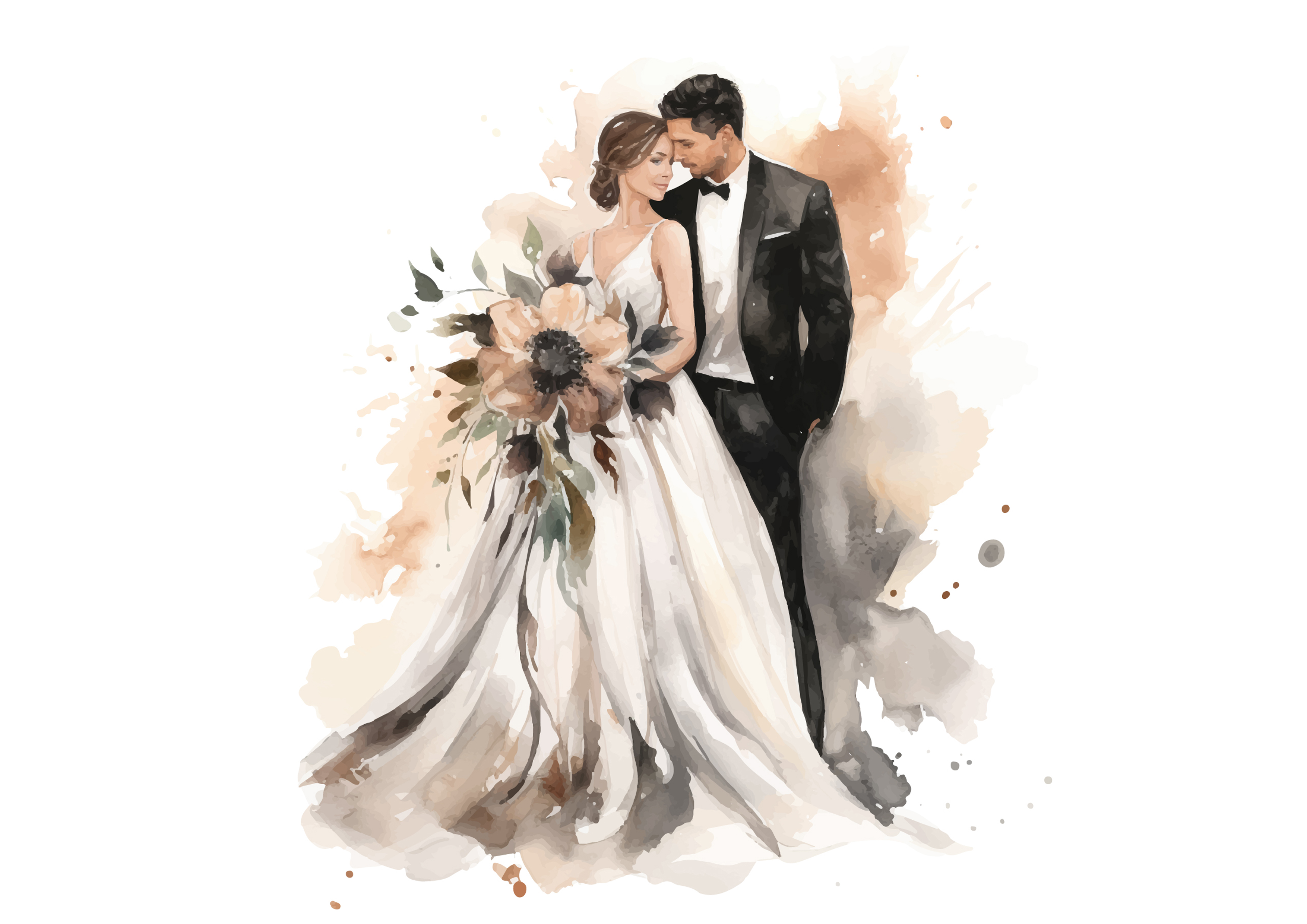 Deko Fondant Wedding