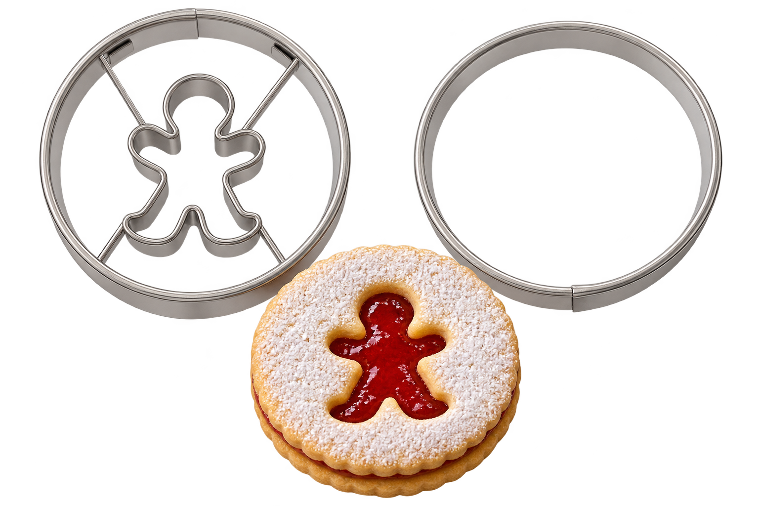 Linzer Ausstecher Lebkuchenmann in Ring A42