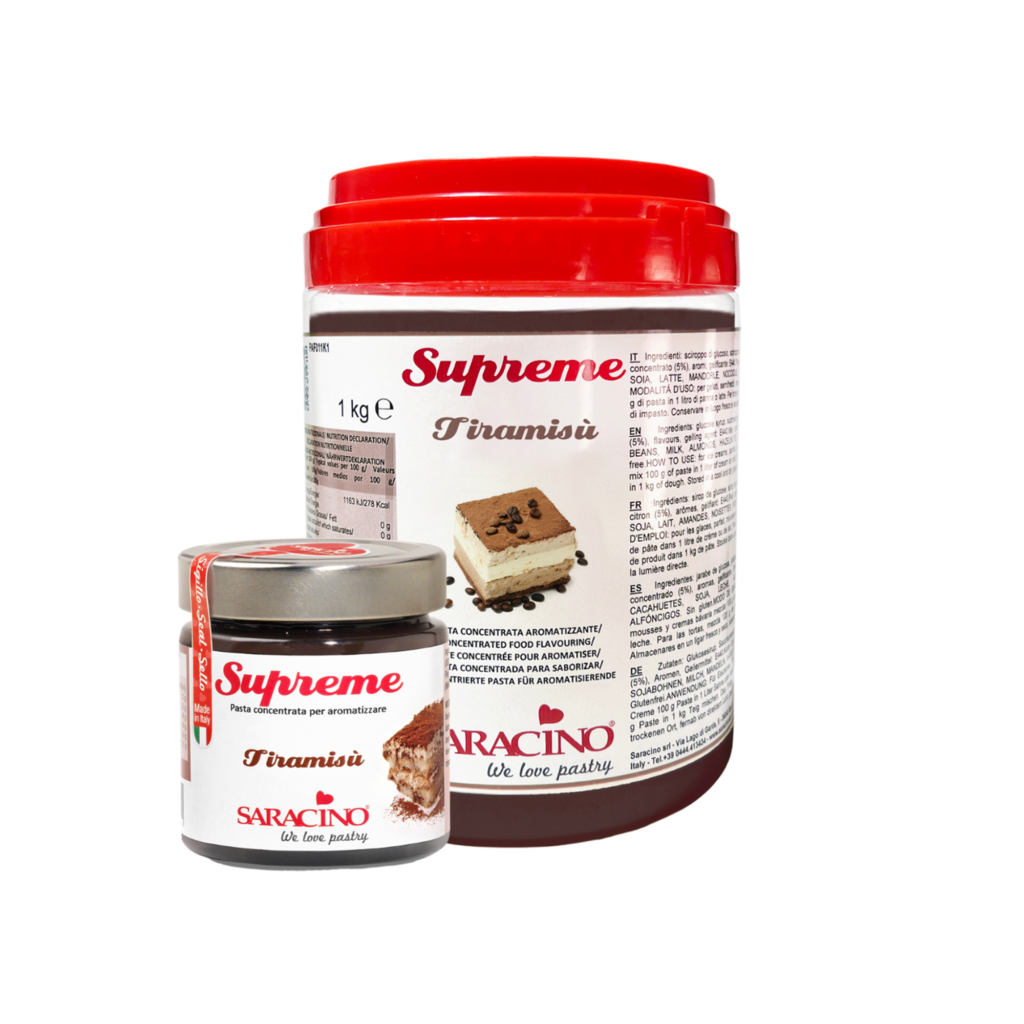 Saracino Supreme Aromapaste Tiramisu 200 g – hochkonzentrierte Geschmackspaste