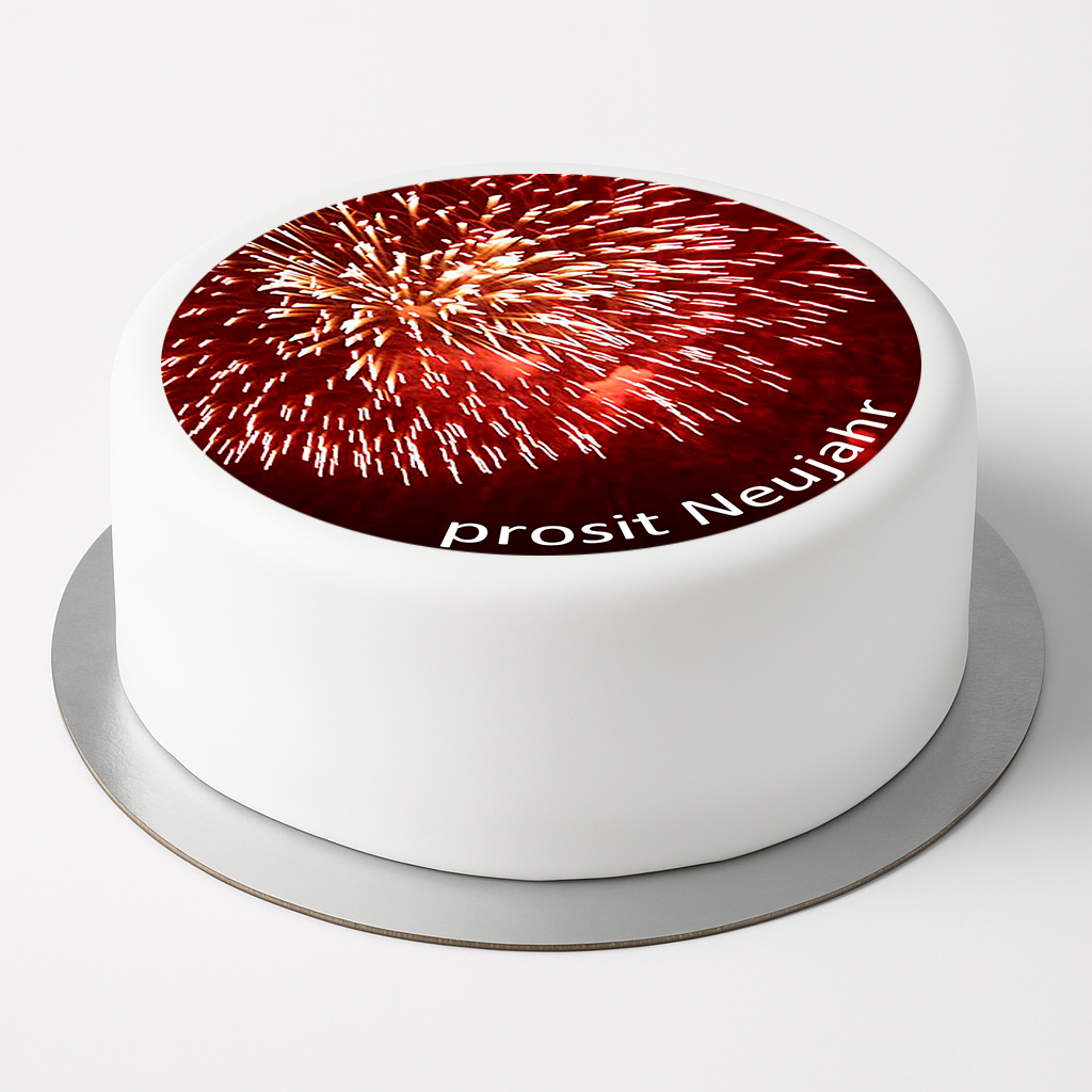 Tortenaufleger Silvester