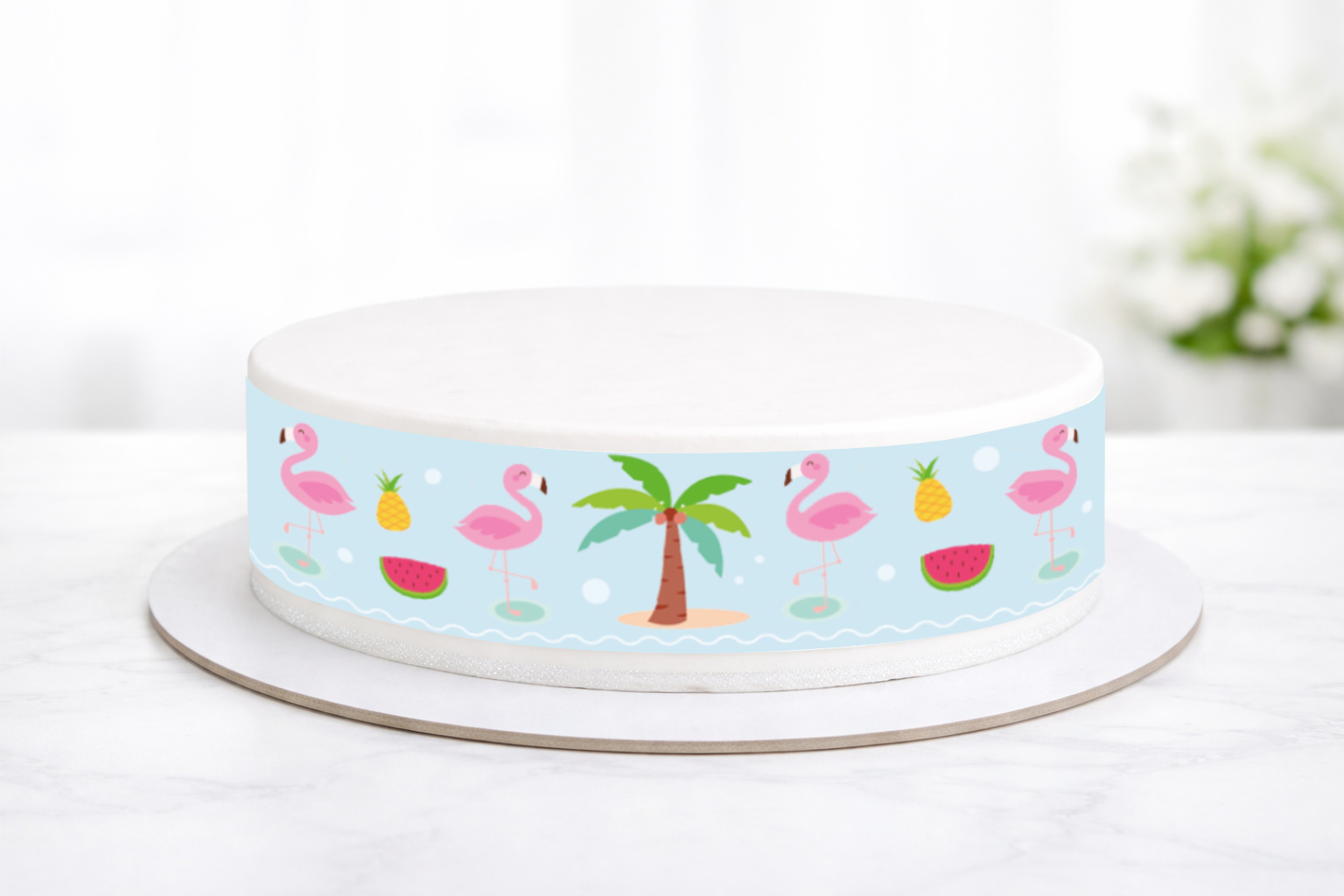 Tortenband Flamingo