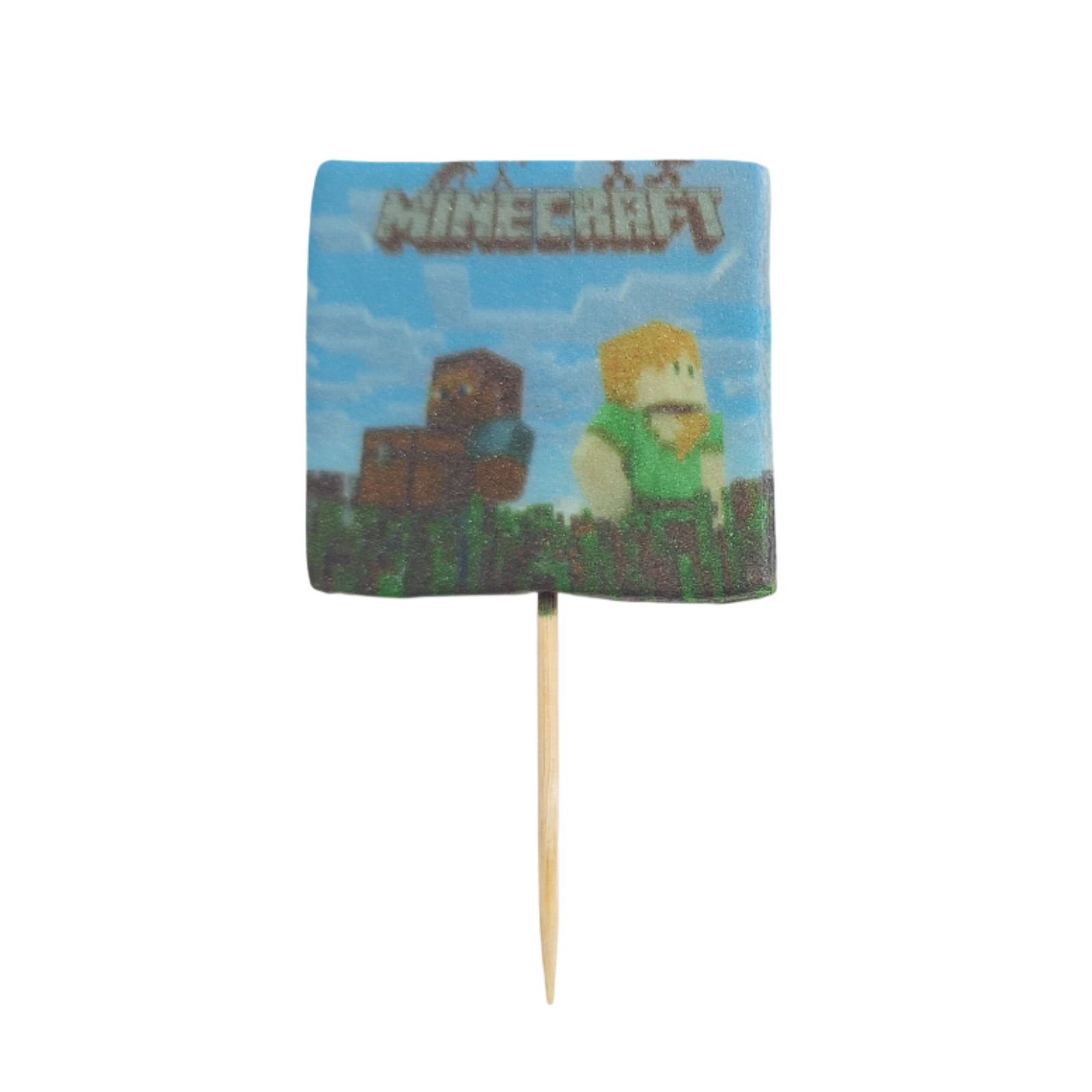 Zuckerdekoration Minecraft – Set 2D Tortendeko 
